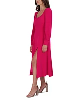 julia jordan Women's Long-Sleeve Midi Dress