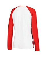 Women's Concepts Sport Scarlet Ohio State Buckeyes Tinsel Ugly Sweater Long Sleeve T-shirt and Pants Sleep Set