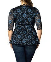 Kiyonna Plus Luxe Lace Top