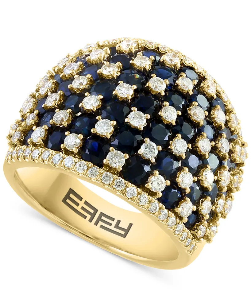 Effy Emerald (3-3/4 ct. t.w.) & Diamond (1-1/5 Statement Ring 14k Gold