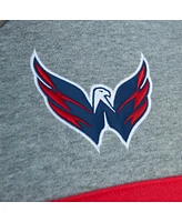 Men's Mitchell & Ness Navy, Gray Washington Capitals Head Coach Pullover Hoodie