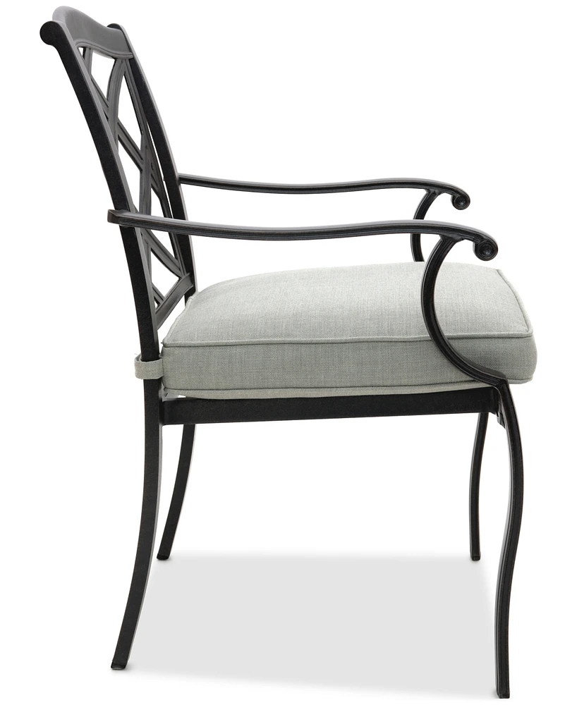 Wythburn Mix and Match Lattice Outdoor Dining Chair, Created for Macy's