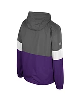 Men's Colosseum Charcoal Kansas State Wildcats Miles Full-Zip Jacket