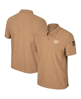 Men's Colosseum Khaki Florida Gators Oht Military-Inspired Appreciation Cloud Jersey Desert Polo Shirt