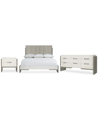 Fantasia 3pc Bedroom Set (California King Bed + Dresser + Nightstand)