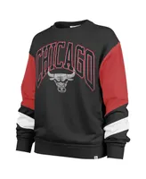 Women's '47 Brand Black Chicago Bulls 2023/24 City Edition Nova Crew Sweatshirt