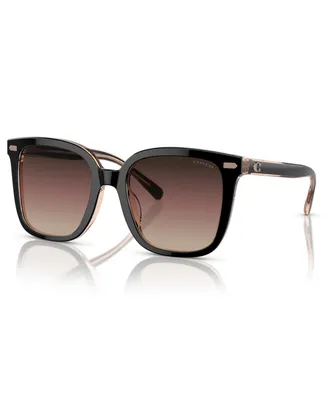Coach Women's CL919 Low Bridge Fit Sunglasses, Gradient HC8381F