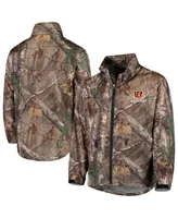 Men's Dunbrooke Realtree Camo Cincinnati Bengals Circle Sportsman Water-Resistant Packable Full-Zip Jacket