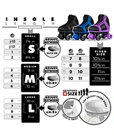 Crazy Skates SK8 Roller for Girls and Boys - Adjustable Fixed Sizes