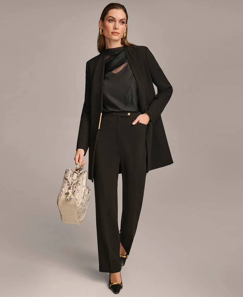 Donna Karan New York Women's Collarless Hardware Blazer, Regular & Petite Sizes