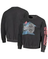 Men's Black Distressed Star Trek: The Next Generation Uss Enterprise-d Graphic Pullover Sweatshirt