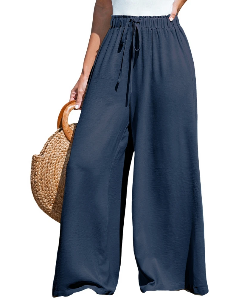 Cupshe Women's Summer Lovin Drawstring Wide-Leg Pants