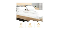Slickblue Extra Long Foldable Bed Guard Rail for Children, Easy to Install and Store