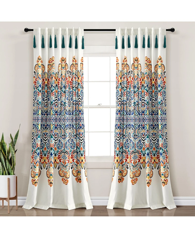 Lush Decor Boho Medallion Window Curtain Panels