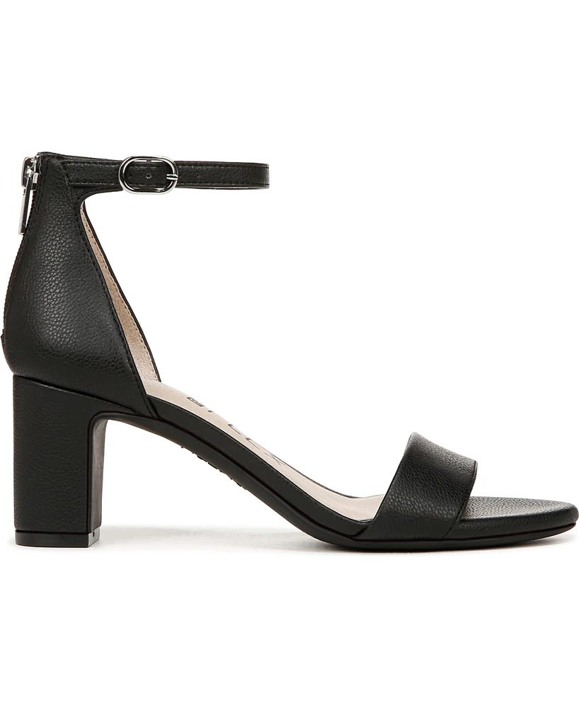 LifeStride Women's Florence Two Piece Block Heel Ankle Strap Sandals