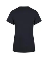 Women's '47 Brand Navy Distressed Michigan Wolverines 12-Time Football National Champions Frankie T-shirt