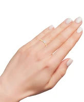 Diamond Solitaire Studded Engagement Ring (3/4 ct. t.w.) in 14k Gold