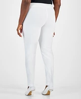 I.n.c. International Concepts Plus Bengaline Skinny Pants, Created for Macy's