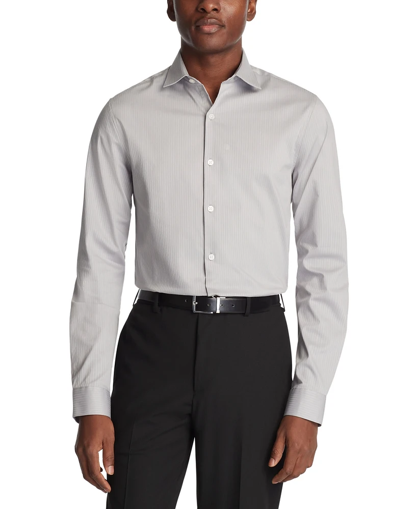 Techni-Cole Stretch, Men's Slim Fit Tonal Stripe Dress Shirt