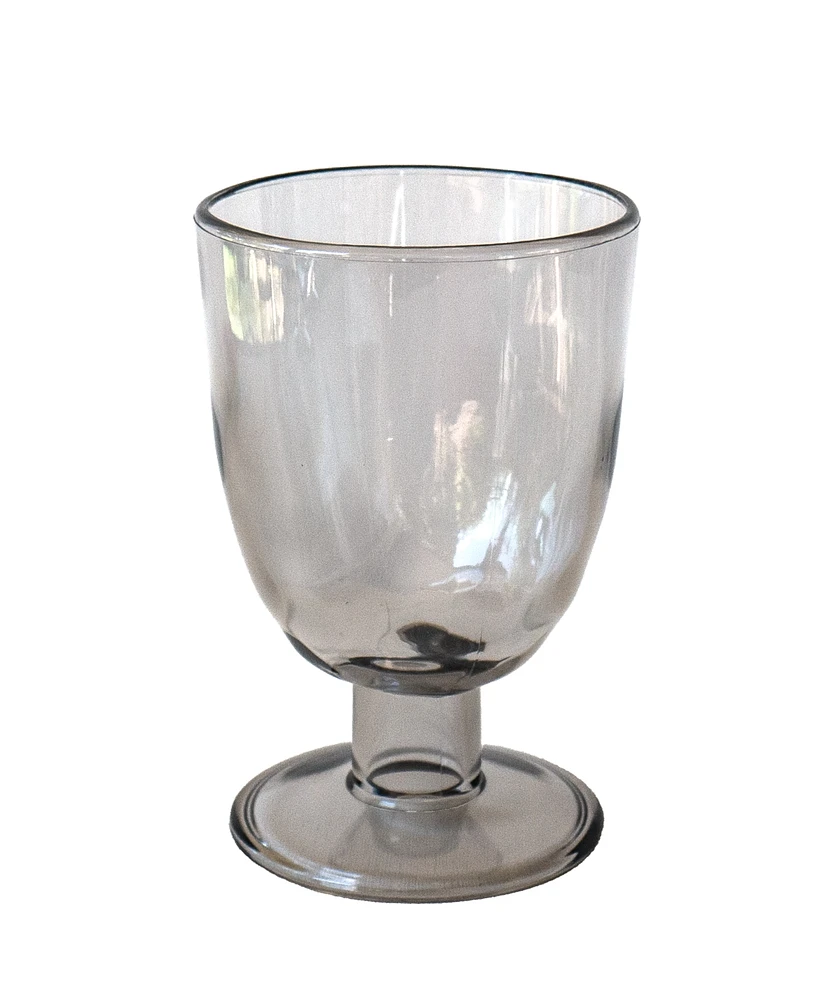 Abode Homewares Rustic Goblets Glasses, Set of 6