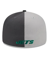 Men's New Era Gray, Black York Jets 2023 Sideline 59FIFTY Fitted Hat