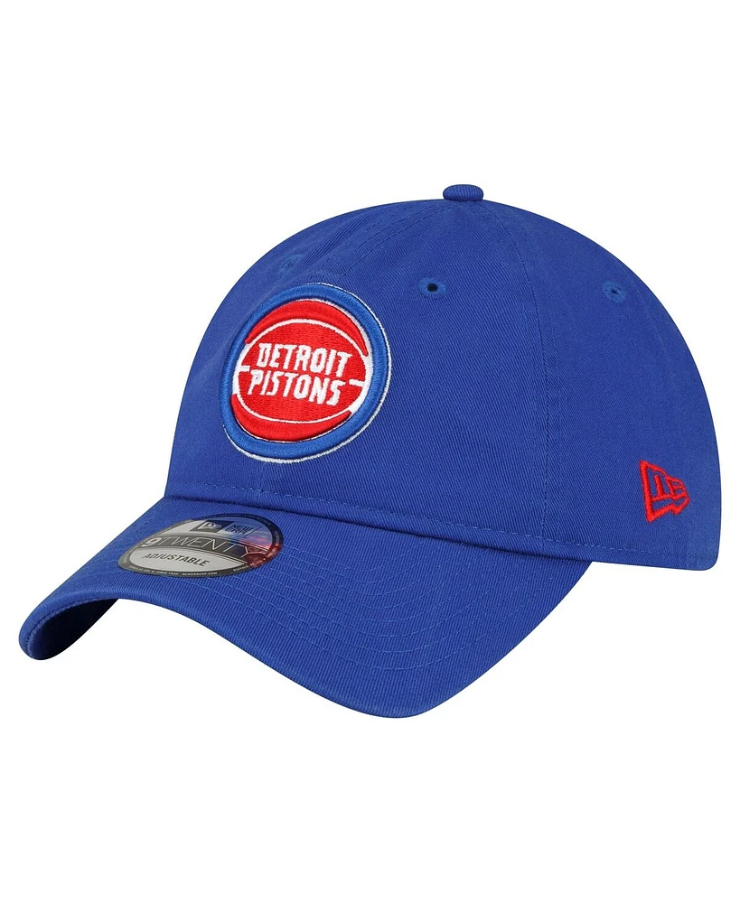 Men's New Era Royal Detroit Pistons Team 2.0 9TWENTY Adjustable Hat