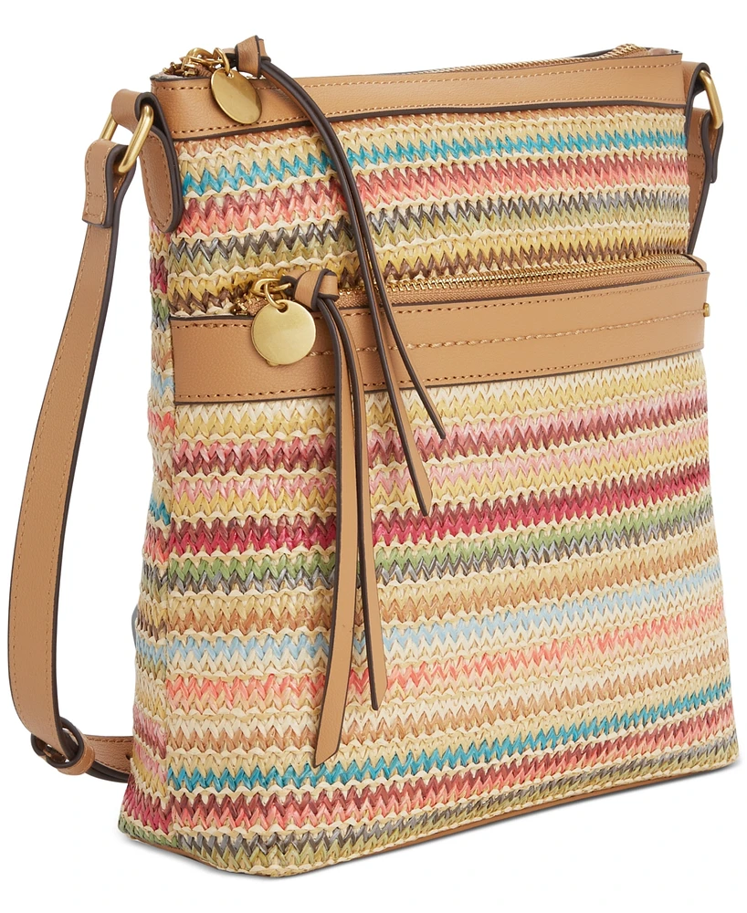 Style & Co Straw North South Crossbody Bag, Exclusively at Macy's