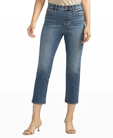 Jag Women's Valentina High Rise Straight Leg Cropped Jeans