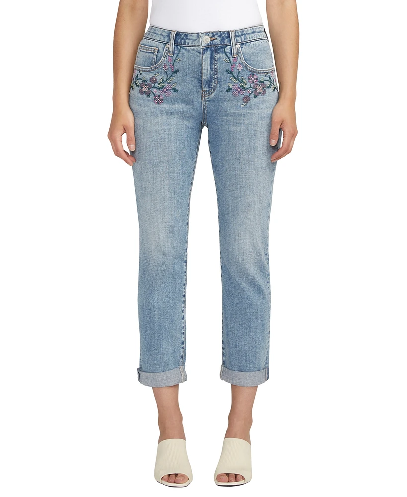 Jag Women's Carter Mid Rise Slim Leg Jeans