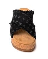 Minnetonka Women's Posey Crossband Wedge Sandal