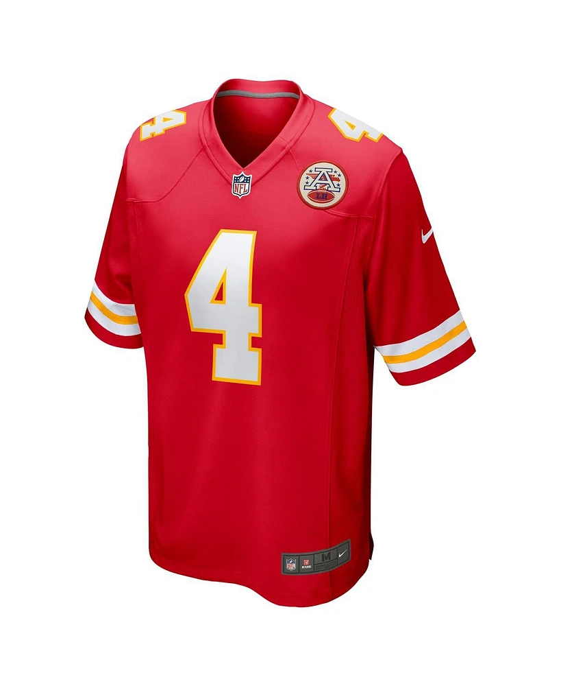 Men's Nike Rashee Rice Red Kansas City Chiefs Game Jersey