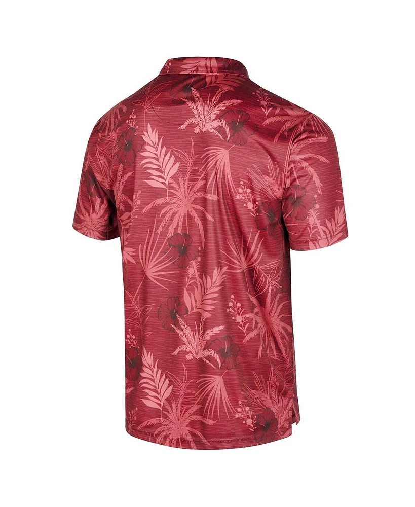 Men's Colosseum Cardinal Stanford Palms Team Polo Shirt