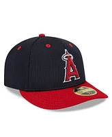 Men's New Era Navy Los Angeles Angels 2024 Batting Practice Low Profile 59FIFTY Fitted Hat