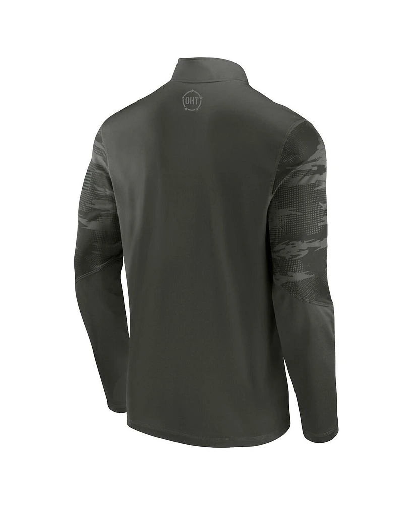 Men's Fanatics Olive Kentucky Wildcats Oht Military-Inspired Appreciation Guardian Quarter-Zip Top