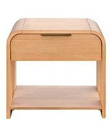 Ink+Ivy 26" Wide Jameson Modern One Drawer Waterfall Nightstand