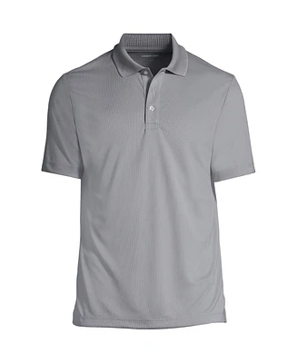 Lands' End Men's Short Sleeve Solid Active Polo Shirt