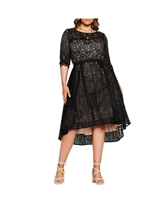 City Chic Plus Lace Lover Dress