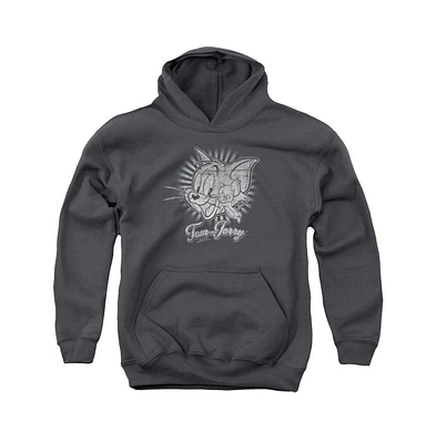 Tom And Jerry Youth Classic Pals Pull Over Hoodie / Hooded Sweatshirt