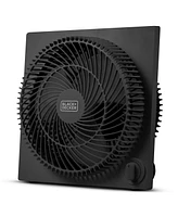 Black+Decker Portable 9 Inch Box Fan, 3 Speed Settings & Self Standing