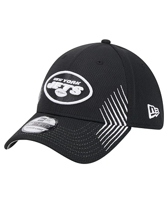 Men's New Era Black York Jets Active 39THIRTY Flex Hat