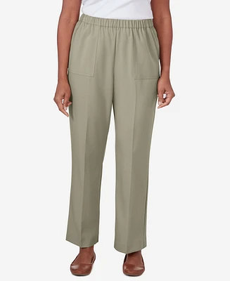 Alfred Dunner Women's Tuscan Sunset Twill Short Length Capri Pants