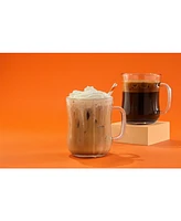 JoyJolt Diner Single Wall Coffee Glass 15.5 oz, Set of 6