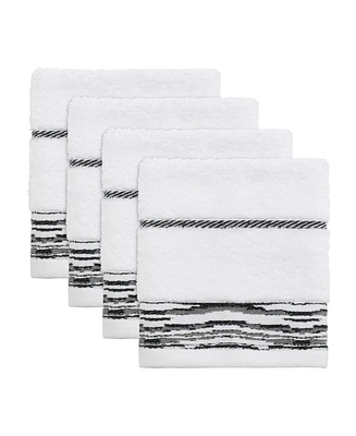 Nicole Miller Sydney 4-Pc. Washcloths, 13" x 13"