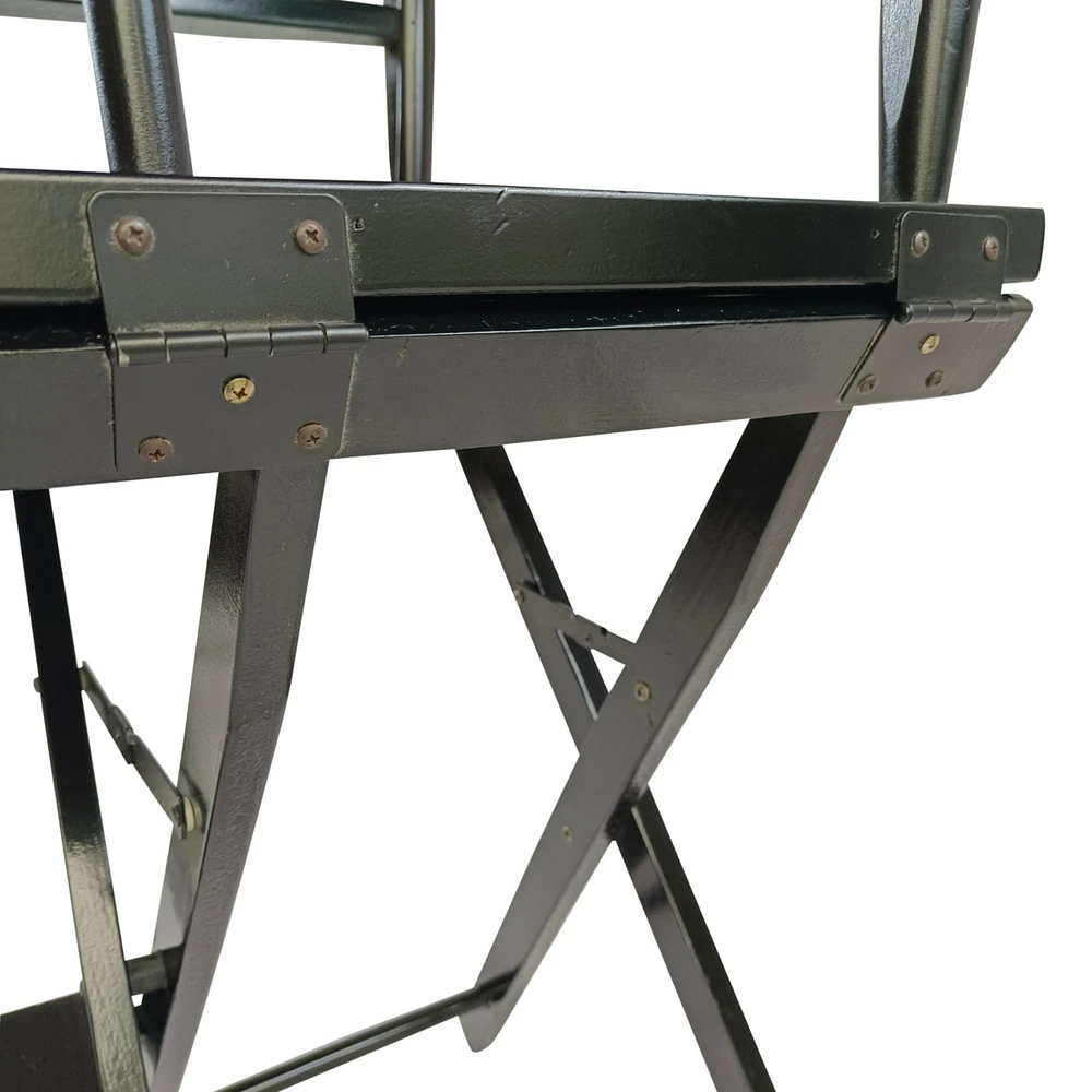 Folding Black Director's Chair Set - 2 Pieces