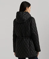 Lauren Ralph Petite Hooded Anorak Quilted Coat