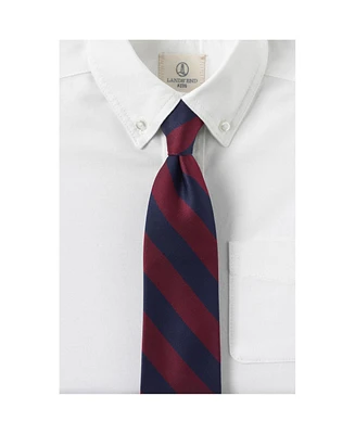 Lands' End School Uniform Kids Stripe Pre Tied Tie