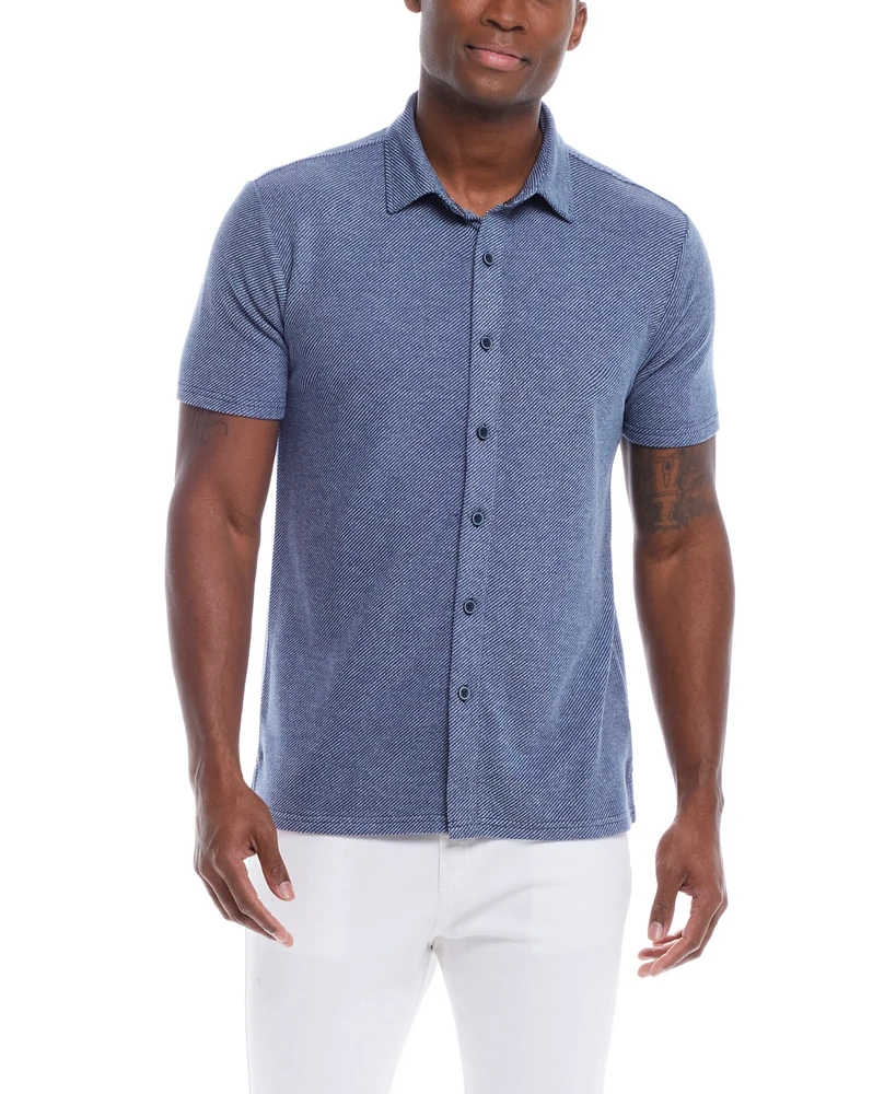 Weatherproof Vintage Men's Twill Knit Shirt