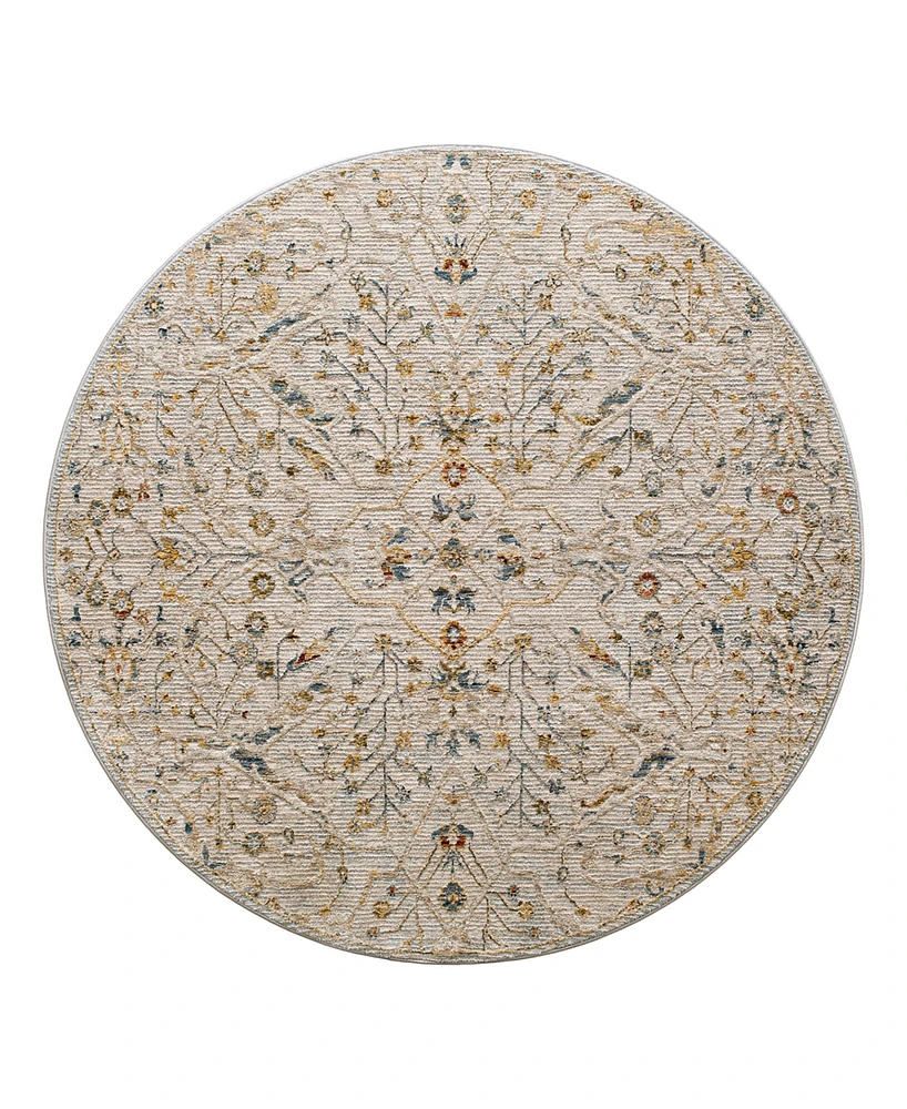 Livabliss Reina Ren-2300 6'7x6'7 Round Area Rug
