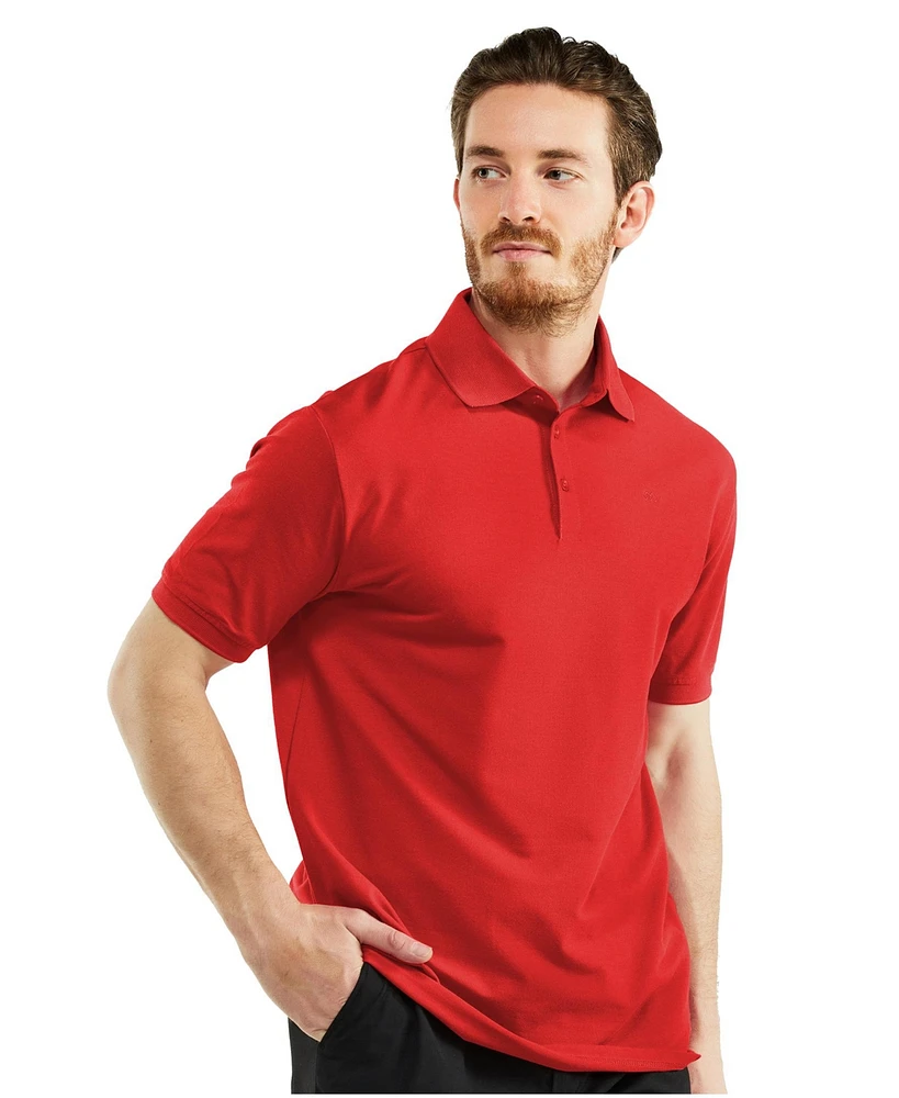 Men's Classic-Fit Cotton-Blend Pique Polo Shirt Big & Tall