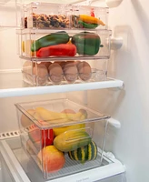 Kitchen Details Set of 8 Clear Refrigerator Organizers